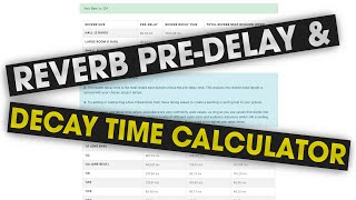 How to use Reverb & Delay Like The Pros with Time Calculator