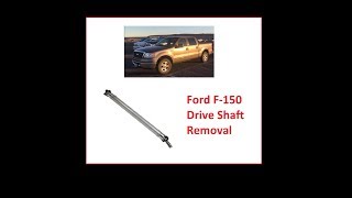 Ford F-150 How to remove the drive shaft/ F150 Drive line removal