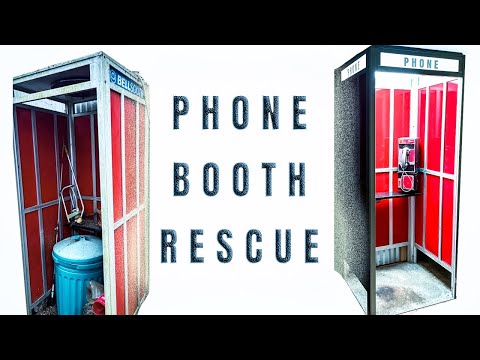 Phone Booth Restoration RESCUE - convert an old payphone to VOIP and use it in your shop or office!