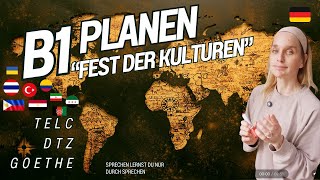 📌 B1 Planen – Fest der Kulturen | #telc, #DTZ, #Goethe Prüfungsvorbereitung