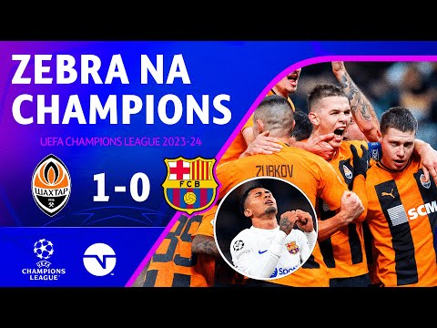 Gols e lances de Shakhtar Donetsk x Barcelona