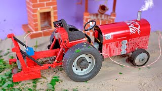 Make an Amazing Mini Tractor Saw recycling Soda Cans