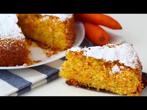 TORTA di Carote e Mandorle Ricetta Facile e Soffice