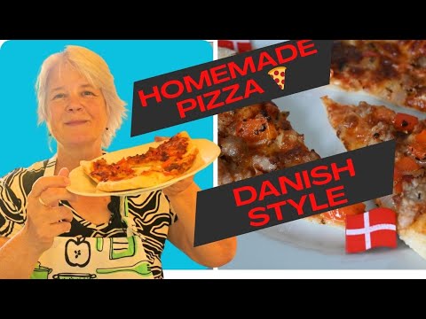 Making Pizza in Denmark 🇩🇰 | Overnight Pizza Dough + Medisterpølse Twist