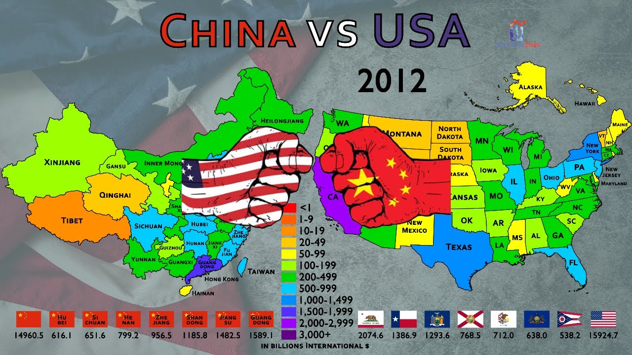 GDP (PPP): US States vs Chinese Provinces (1960-2026)