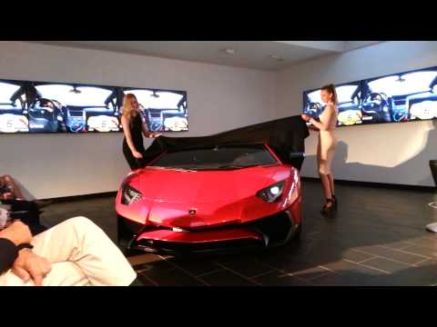 The Lamborghini Aventador SV.