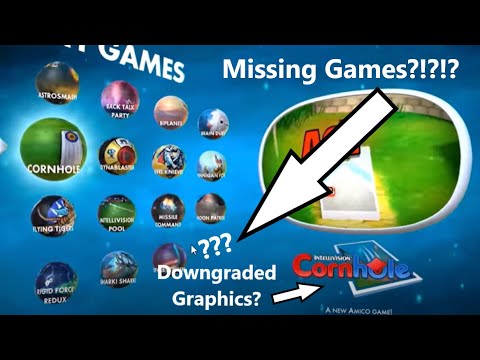 Missing & Downgraded Intellivision Amico Pack-in Games