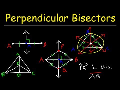 Perpendicular Bisector of a Line Segment and Triangle