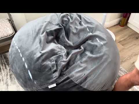 HABUTWAY Bean Bag Chair: Giant 4' Memory Foam Demo and Review