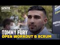 Tommy Fury Relentlessly Heckled By Opponent Anthony Taylor At Open Workouts | Paul vs. Woodley