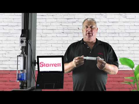STARRETT | Syringe Pull/Push Test using Starrett Force