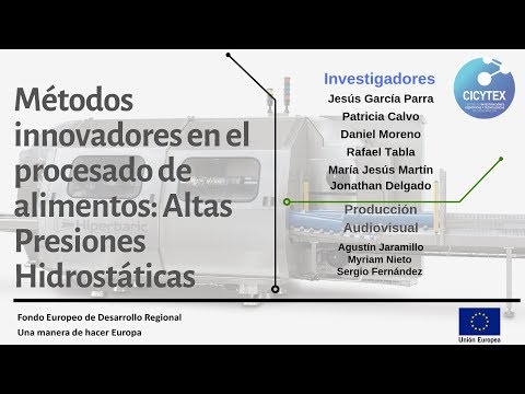 Fotograma del vídeo: Métodos innovadores en el procesado de alimentos. Altas Presiones Hidrostáticas