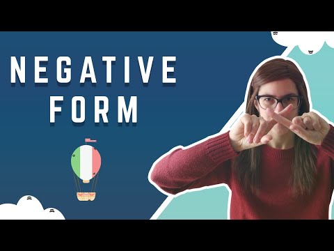 Negative Form in Italian