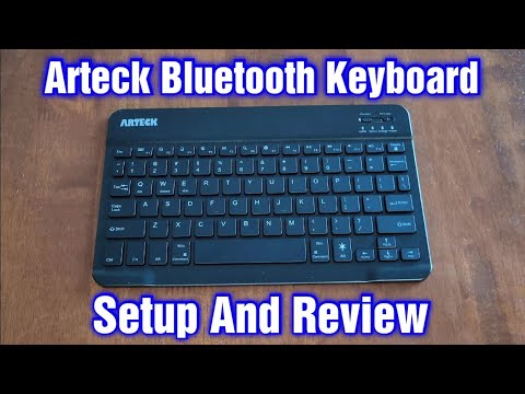 Arteck Bluetooth Keyboard Setup & Review