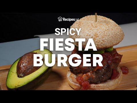 FIESTA BURGER - How To Make This SPICY & TANGY Burger Recipe | Recipes.net - YouTube