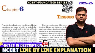 Tissues : Class 9 Science Chapter 6 [Full Chapter]
