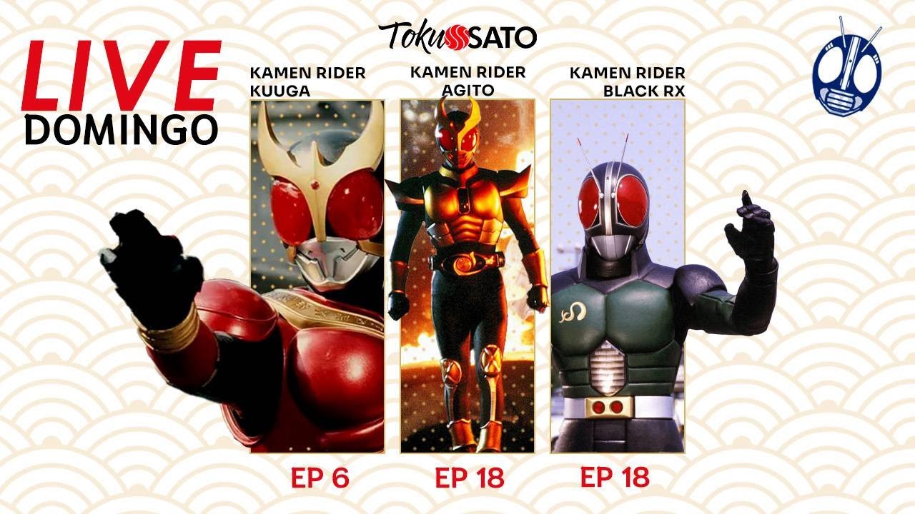 Live Riders - 02/11/2025 - Kamen Rider RX l Kamen Rider Kuuga l Kamen Rider Agito - Todo domingo 19h