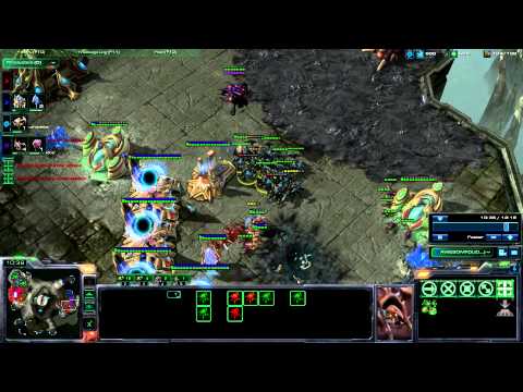 Starcraft 2 -- Sick Double Nydus Play on Ladder