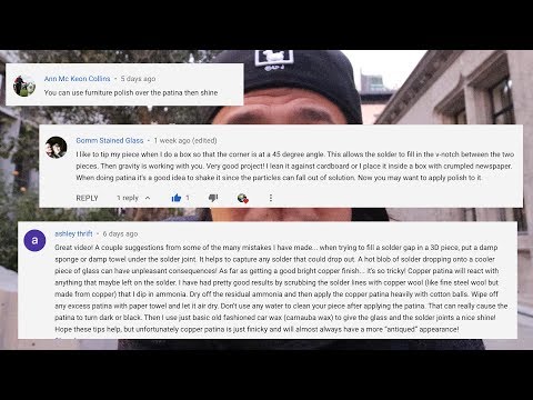 Tips for shiny copper patina