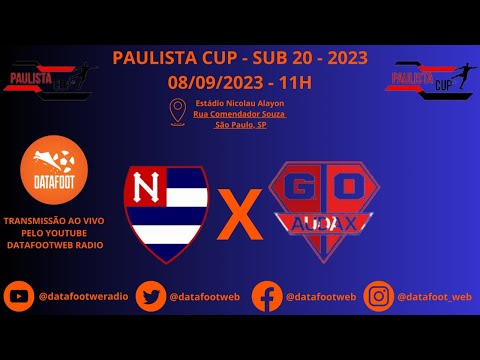 NACIONAL 0X0 AUDAX - PAULISTA CUP 2023 - SUB 20