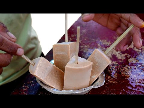 TRADITIONAL INDIAN MATKA KULFI MAKING | INDIAN STREET FOOD