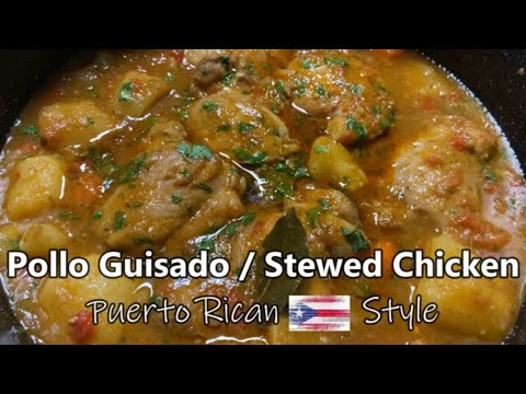 Pollo Guisado Puertorriqueño (how to make Puerto Rican style Chicken Stew)