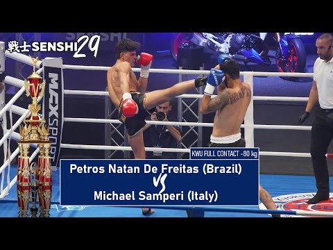 SENSHI 29: -75 kg Petros Natan De Freitas (Brazil) vs Michael Samperi (Italy) | KWU Full Contact