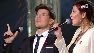 Cristina Cordula et Vincent Niclo chantent "C'est Magnifique"