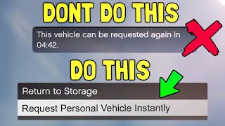 GTA Online - How To Spawn Your Cars INSTANTLY! No Waiting For the Mechanic or Using the Phone