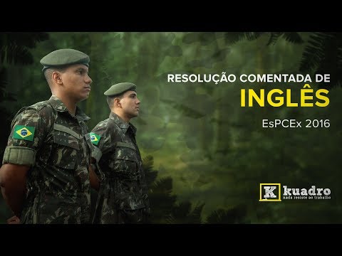 Inglês - Resolução Comentada Prova EsPCEx 2016 - Ana Catarina Hemann
