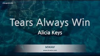 Alicia Keys - Tears Always Win (Melody) (Karaoke Version)