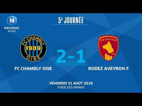 J5 : FC Chambly - Rodez AF (2-1), le résumé I National FFF 2018-2019