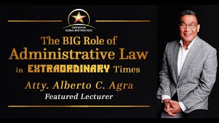 Webinar:  The Big Role of Administrative Law in Extraordinary Times