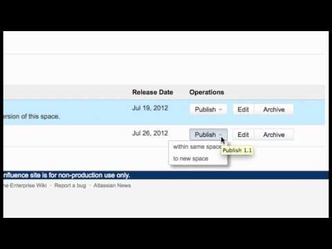 Scroll Versions - Version Management for Documentation in Atlassian Confluence