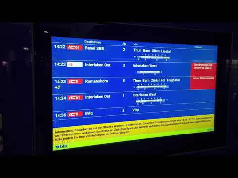 BLS Ansage info zum IC8 nach RH