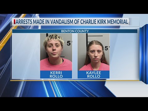 2 arrests made in connection with Charlie Kirk memorial vandalism at Benton County Courthouse