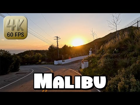 Driving Around Beautiful Malibu, California in 4k Video
