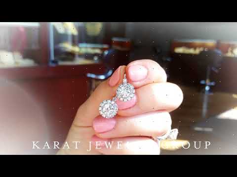 Diamond Drop Earrings.