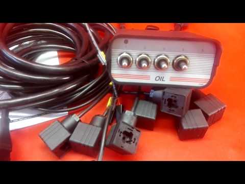 4 KNOPF CETOP STEUERUNG MIT KABEL 12 V DIN VENTIL 12 24 V 4 fach