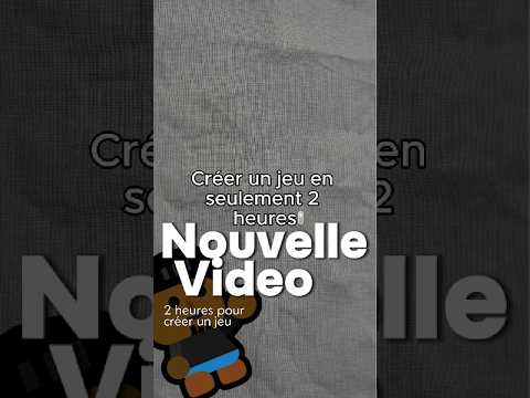 🎮 CRÉER UN JEU EN SEULEMENT 2 HEURES ! ⏱️