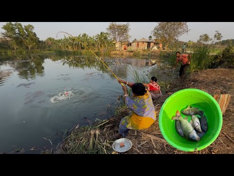 Fishing Video || The old fisherman fishing technique is still different from everyone else's