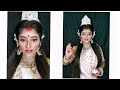 Devi Saraswati Look 1st Time Try Makeup Tutorial