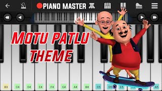 MOTU PATLU THEME SONG EASY PIANO TUTORIAL