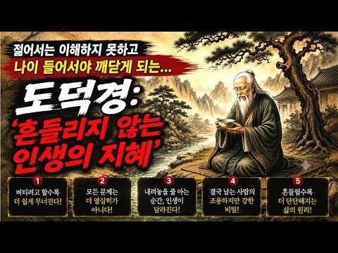 젊어서는 이해하지 못하고나이 들어서야 깨닫게 되는…도덕경: 흔들리지 않는 인생의 지혜 | 역사인물 | 중국역사 | 시니어역사 | 오디오북