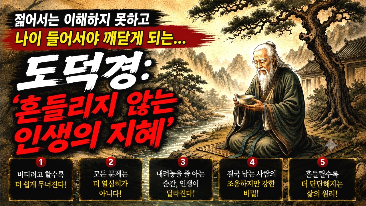 젊어서는 이해하지 못하고나이 들어서야 깨닫게 되는…도덕경: 흔들리지 않는 인생의 지혜 | 역사인물 | 중국역사 | 시니어역사 | 오디오북