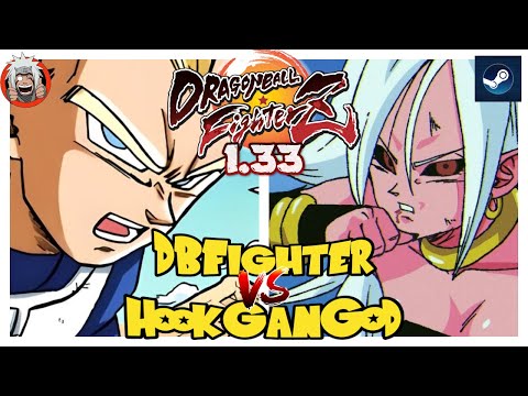 DBFZ HookGanGod vs DBFighter (VegetaSSJ, VegetaSSB, GokuGT) vs (GogetaSS4, Videl, A21)