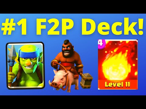 *2021* BEST FREE TO PLAY DECK in Clash Royale! - Hog Mortar Bait is the Best F2P Deck