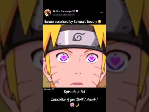 Naruto surprised by Sakura's beauty 🤭