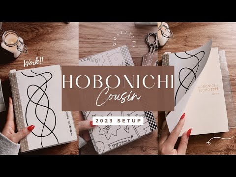 Hobonichi Cousin 2023 Set up ✦ Work Planner ✦ Plans for Monthly, Weekly, and Daily Spreads