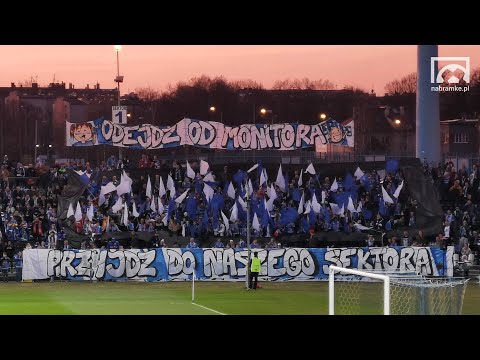 Ruch Chorzów - KKS Kalisz 1:0. Niebieskie Bajtle - oprawa i doping
